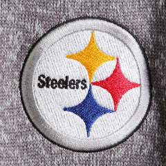 Pittsburgh Steelers Antigua Fortune Quarter-Zip Pullover Jacket Charcoal - NFL