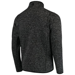 Pittsburgh Steelers Antigua Fortune Quarter-Zip Pullover Jacket Heather Black - NFL