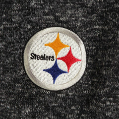Pittsburgh Steelers Antigua Fortune Quarter-Zip Pullover Jacket Heather Black - NFL