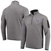 Tennessee Titans Antigua Fortune Quarter-Zip Pullover Jacket Charcoal - NFL