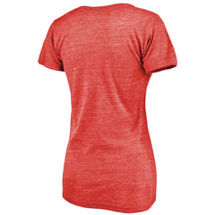 Martin Brodeur New Jersey Devils - Fanatics Women's Hall of Fame V-Neck Tri-Blend T-Shirt Red