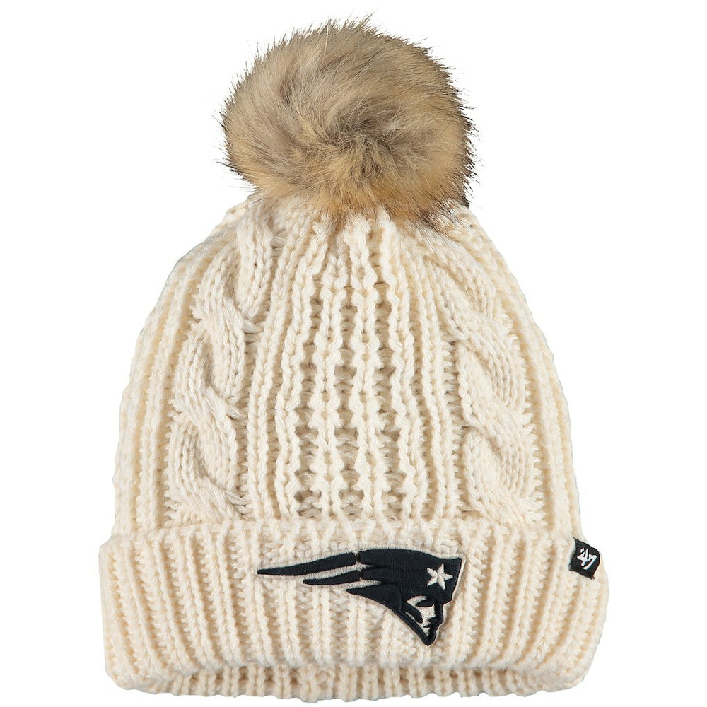 New England Patriots '47 Women's Meeko Cuffed Knit Hat Cream - 47 brand