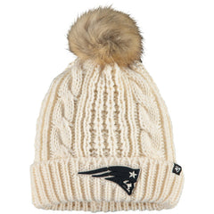 New England Patriots '47 Women's Meeko Cuffed Knit Hat Cream - 47 brand