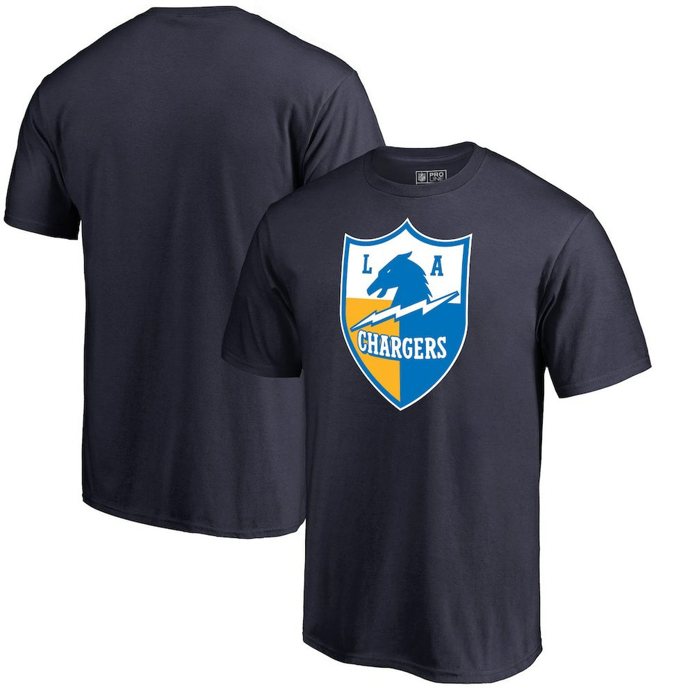 Los Angeles Chargers Vintage Shield Logo T-Shirt Navy - NFL