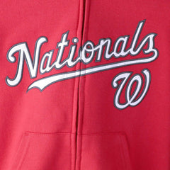 Washington Nationals Youth Team Color Wordmark Full-Zip Hoodie Lifestyle