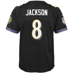 Lamar Jackson Baltimore Ravens Youth Game Jersey Black - Nike