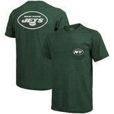 New York Jets Majestic Threads Tri-Blend Pocket T-Shirt Heathered Green - NFL