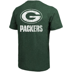 Green Bay Packers Majestic Threads Tri-Blend Pocket T-Shirt Heathered Green - NFL