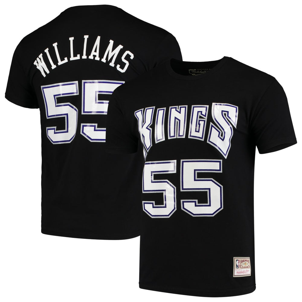 Mitchell & Ness - Jason Williams Sacramento Kings Hardwood Classics Team Name & Number T-Shirt - Black
