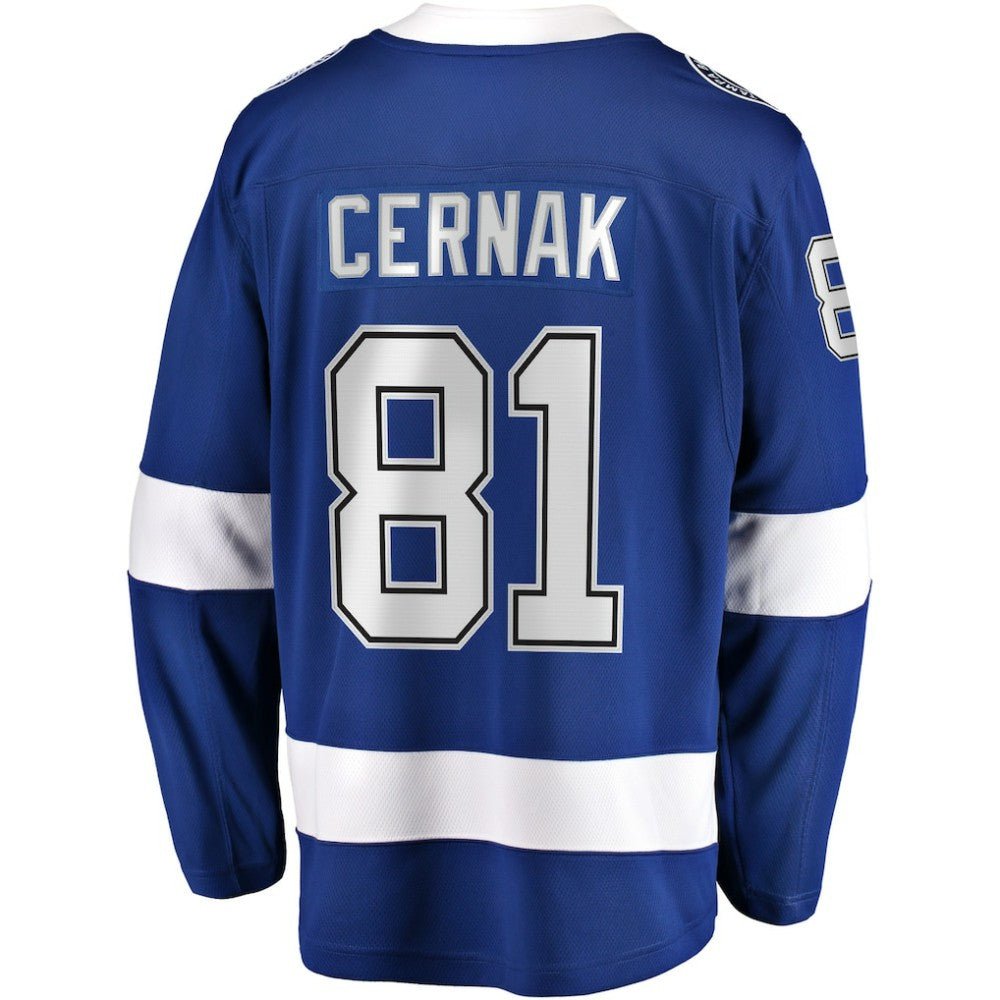Erik Cernak Tampa Bay Lightning Fanatics Home Breakaway Player Jersey - Blue | NHL Jerseys