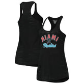 Miami Marlins Soft as a Grape Women's Multi-Count Tri-Blend Tank Top for sale