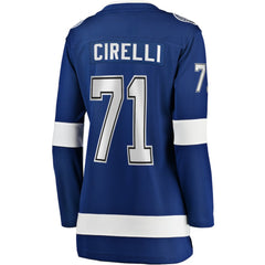 Anthony Cirelli Tampa Bay Lightning - Fanatics Women's Home Breakaway Player Jersey Blue