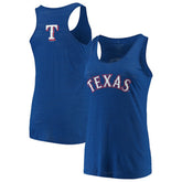 Texas Rangers Soft as a Grape Women's Plus Size Swing for the Fences Racerback Tank Top for sale