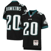 Brian Dawkins Philadelphia Eagles Youth 2004 Legacy Retired Player Jersey Black - Mitchell & Ness