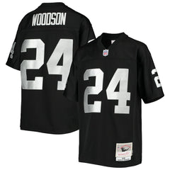 Charles Woodson Las Vegas Raiders Youth 1998 Legacy Retired Player Jersey Black - Mitchell & Ness
