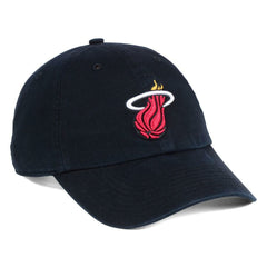 47 brand - Miami Heat '47 Core Logo Clean Up Adjustable Hat - Black
