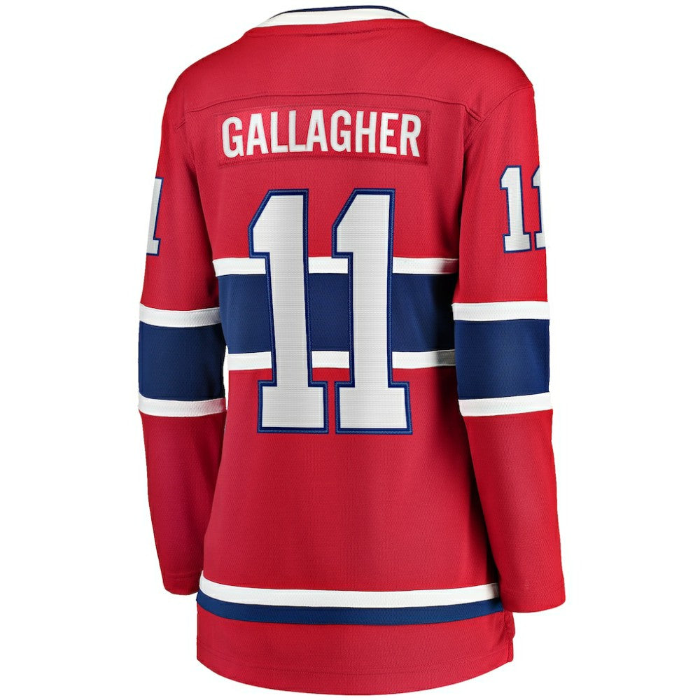 Brendan Gallagher Montreal Canadiens Fanatics Women's Home Breakaway Player Jersey - Red | NHL Jerseys