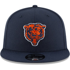 Chicago Bears New Era Head Basic 9FIFTY Adjustable Snapback Hat Navy - NFL