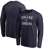 Dallas Cowboys Victory Arch Long Sleeve T-Shirt Navy - NFL
