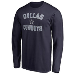 Dallas Cowboys Victory Arch Long Sleeve T-Shirt Navy - NFL