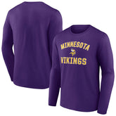 Minnesota Vikings Victory Arch Long Sleeve T-Shirt Purple - NFL