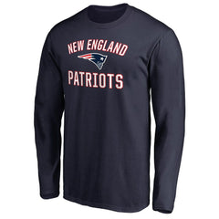 New England Patriots Victory Arch Long Sleeve T-Shirt Navy - NFL