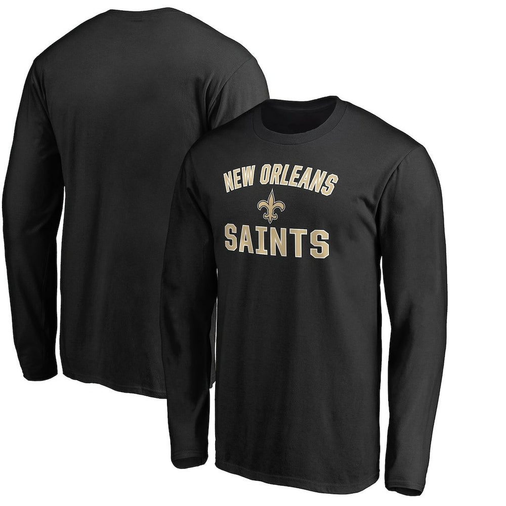 New Orleans Saints Victory Arch Long Sleeve T-Shirt Black - NFL