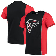 Atlanta Falcons Refried Apparel Sustainable Upcycled Split T-Shirt Black/Red - NFL