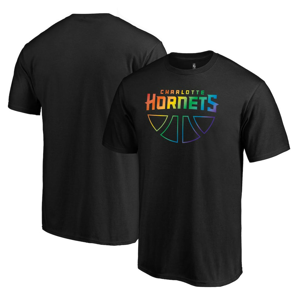 NBA - Charlotte Hornets Team Pride Wordmark T-Shirt - Black