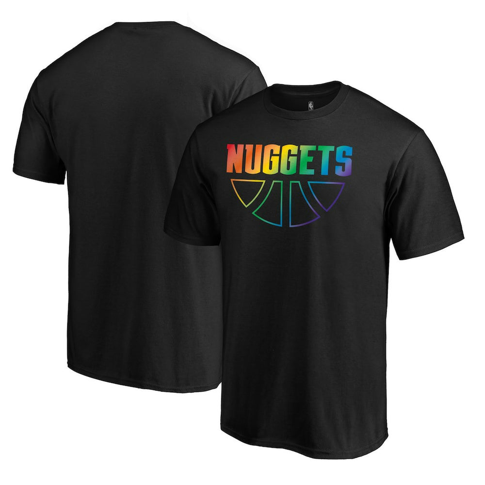 NBA - Denver Nuggets Team Pride Wordmark T-Shirt - Black