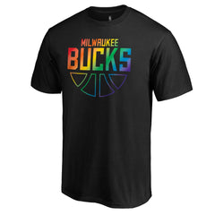 NBA - Milwaukee Bucks Team Pride Wordmark T-Shirt - Black