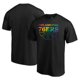 NBA - Philadelphia 76ers Team Pride Wordmark T-Shirt - Black