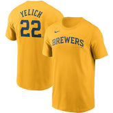 Christian Yelich Milwaukee Brewers Nike Name & Number T-Shirt Clearance