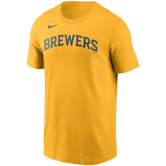 Christian Yelich Milwaukee Brewers Nike Name & Number T-Shirt Clearance