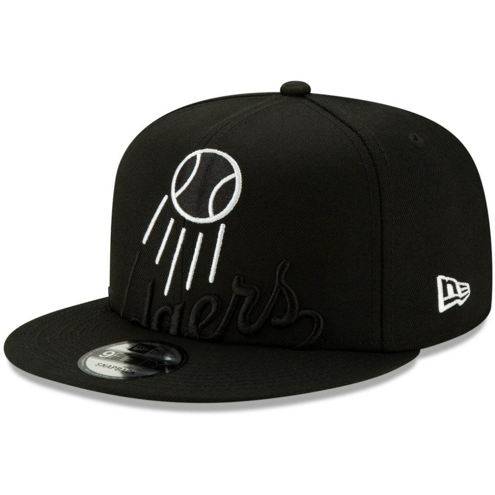 Los Angeles Dodgers New Era Monochrome Logo Elements 9FIFTY Adjustable Snapback Hat Lifestyle