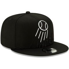 Los Angeles Dodgers New Era Monochrome Logo Elements 9FIFTY Adjustable Snapback Hat Lifestyle