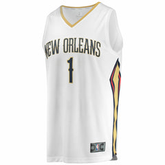 Fanatics - Zion Williamson New Orleans Pelicans Replica Fast Break Jersey White - Association Edition