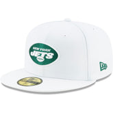 New York Jets New Era Omaha 59FIFTY Fitted Hat White - NFL