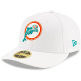 Miami Dolphins New Era Omaha Low Profile 59FIFTY Fitted Hat White - NFL