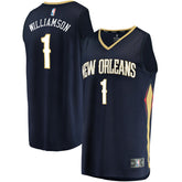 Fanatics - Zion Williamson New Orleans Pelicans Youth Replica Fast Break Jersey Navy - Icon Edition