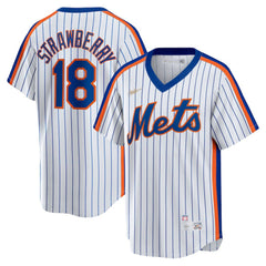 Darryl Strawberry New York Mets Nike Home Cooperstown Collection Player Jersey Lifestyle