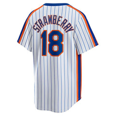 Darryl Strawberry New York Mets Nike Home Cooperstown Collection Player Jersey Lifestyle
