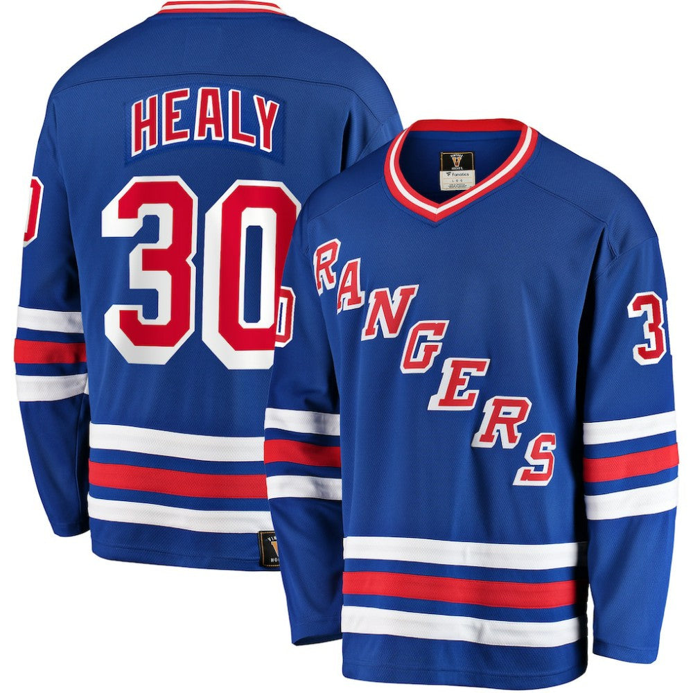 Glenn Healy New York Rangers Fanatics Premier Breakaway Retired Player Jersey Blue