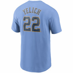 Christian Yelich Milwaukee Brewers Nike Name & Number T-Shirt Lifestyle