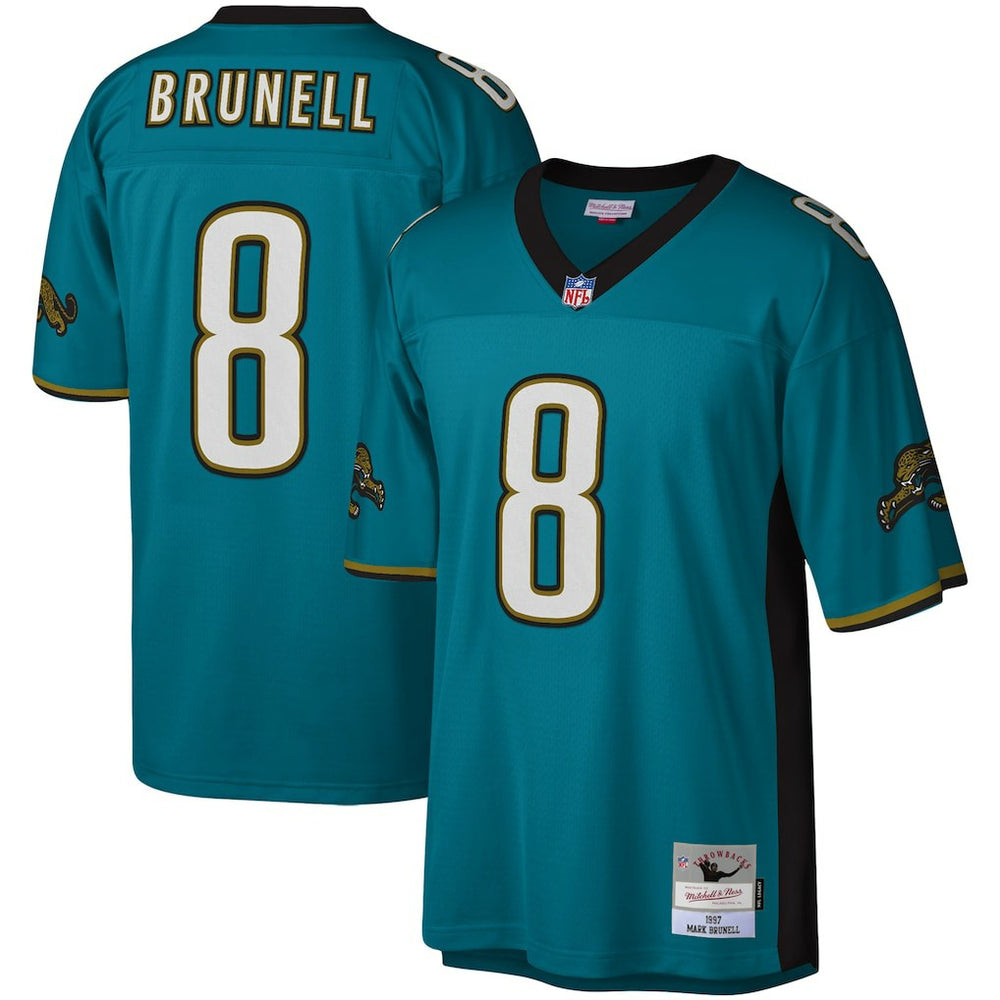 Mark Brunell Jacksonville Jaguars Legacy Replica Jersey Teal - Mitchell & Ness