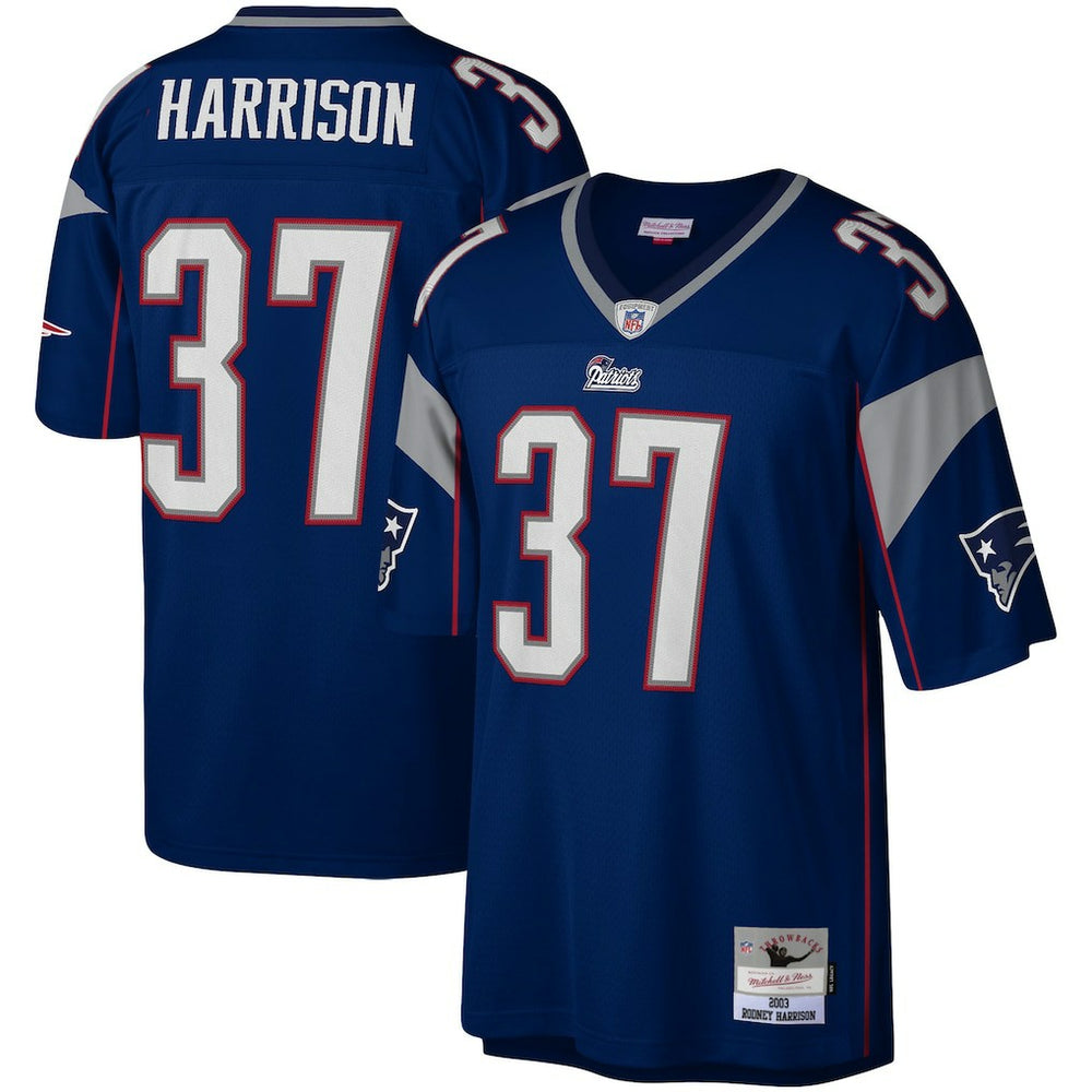 Rodney Harrison New England Patriots Legacy Replica Jersey Navy - Mitchell & Ness