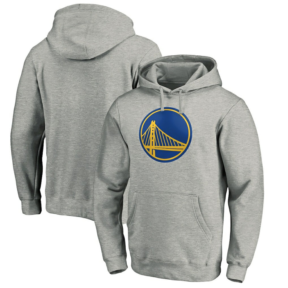 NBA - Golden State Warriors Primary Logo Pullover Hoodie - Heather Gray
