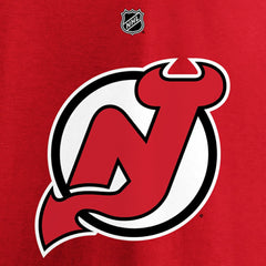 Jack Hughes New Jersey Devils - Fanatics Authentic Stack Player Name & Number T-Shirt Red