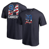 Miguel Cabrera Detroit Tigers Banner Wave Name & Number T-Shirt Online