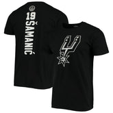 Fanatics - Luka Samanic San Antonio Spurs Playmaker Name & Number Logo T-Shirt - Black